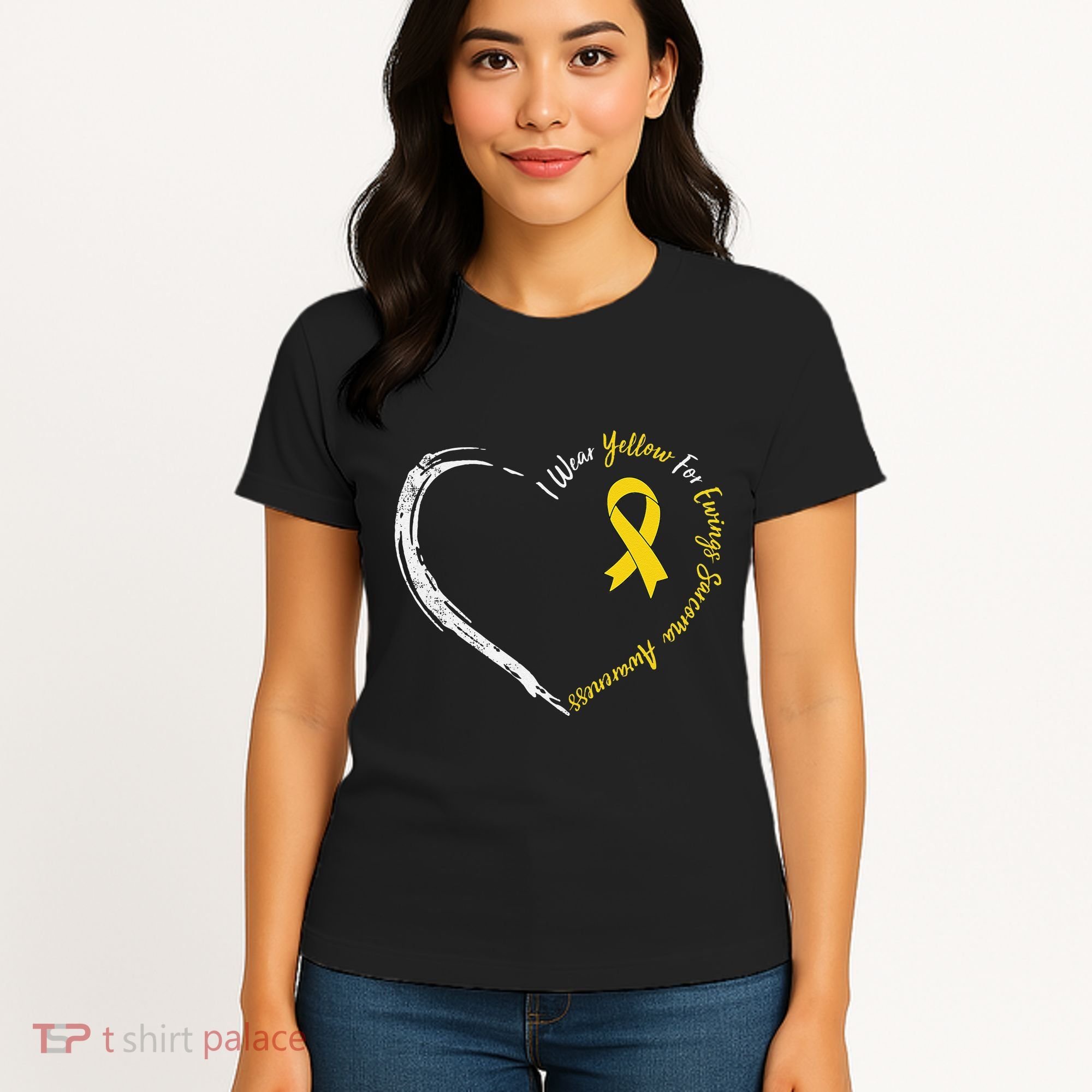In July We Wear Yellow Ewing Sarcoma Awareness Ribbon Women's T-Shirt