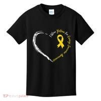 In July We Wear Yellow Ewing Sarcoma Awareness Ribbon Kids T-Shirt thumb 0