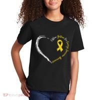 In July We Wear Yellow Ewing Sarcoma Awareness Ribbon Kids T-Shirt thumb 2