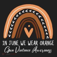 In June We Wear Orange Gun Violence Awareness Rainbow Women's Sweatshirt thumb 2