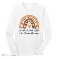 In June We Wear Orange Gun Violence Awareness Rainbow Long Sleeve Shirt thumb 0