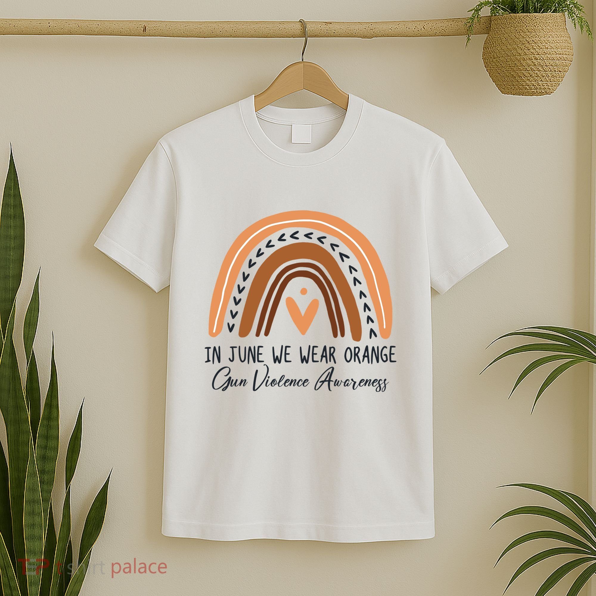 In June We Wear Orange Gun Violence Awareness Rainbow T-Shirt
