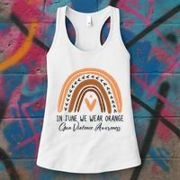 In June We Wear Orange Gun Violence Awareness Rainbow Women's Tank Top thumb 3