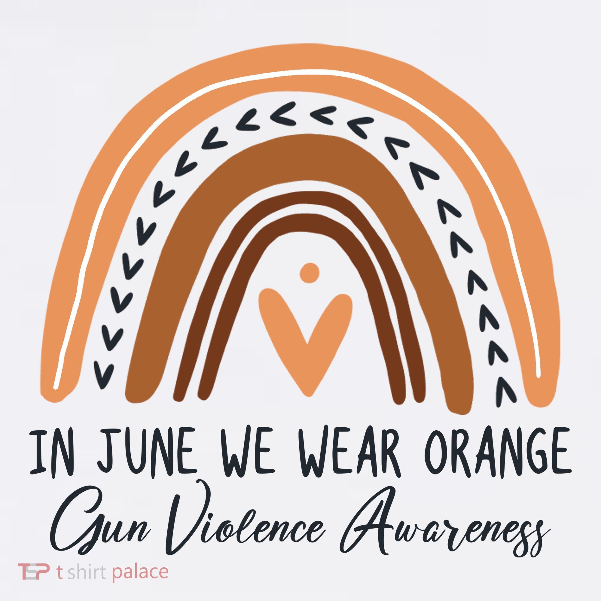 In June We Wear Orange Gun Violence Awareness Rainbow Baby Bodysuit