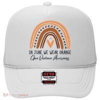 In June We Wear Orange Gun Violence Awareness Rainbow Hat thumb 0