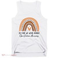 In June We Wear Orange Gun Violence Awareness Rainbow Tank Top thumb 0