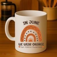 In June Wear Orange Gun Violence Awareness Coffee Mug thumb 4