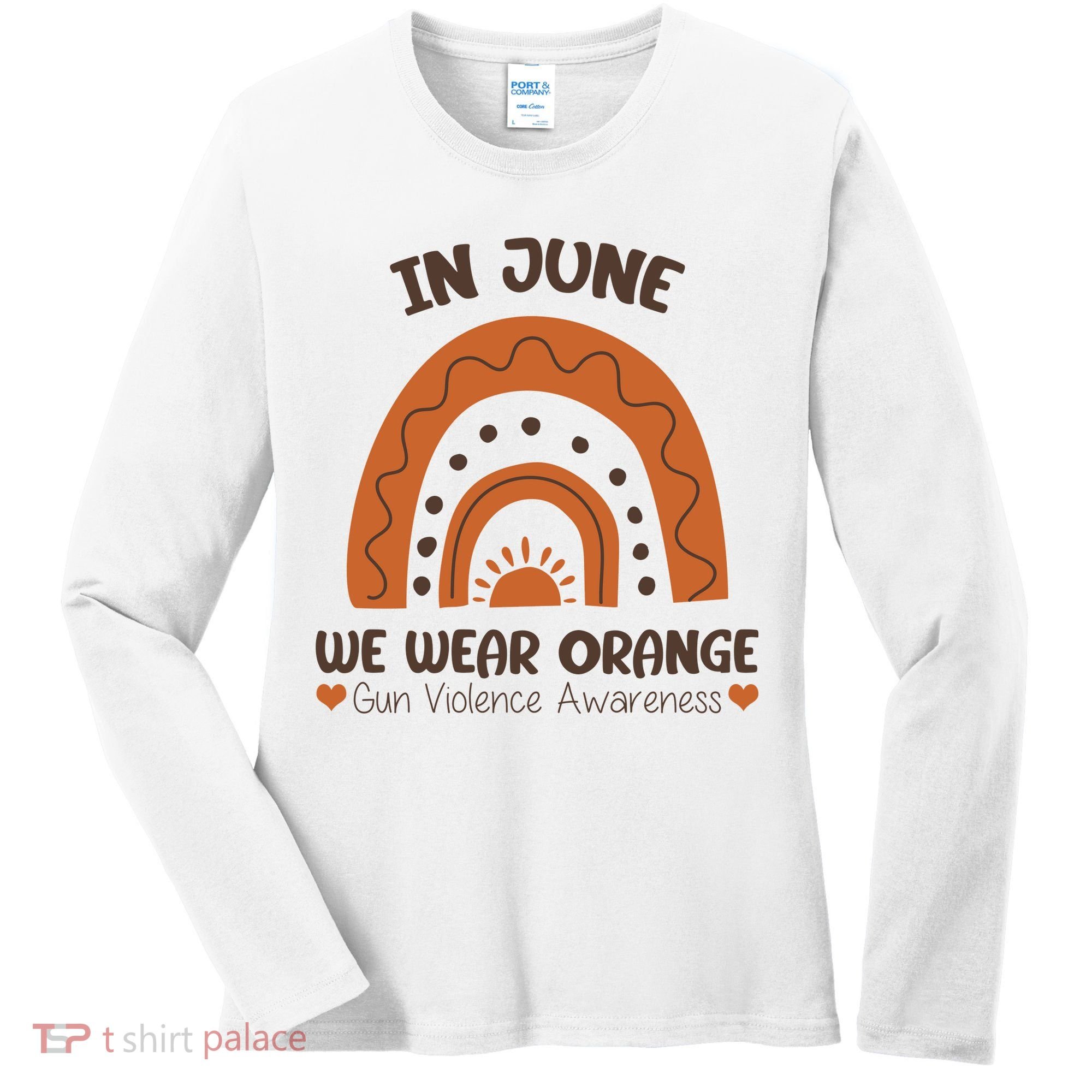 In June Wear Orange Gun Violence Awareness Women's Long Sleeve Shirt