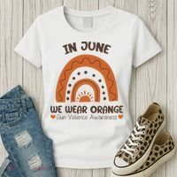 In June Wear Orange Gun Violence Awareness Women's T-Shirt thumb 3