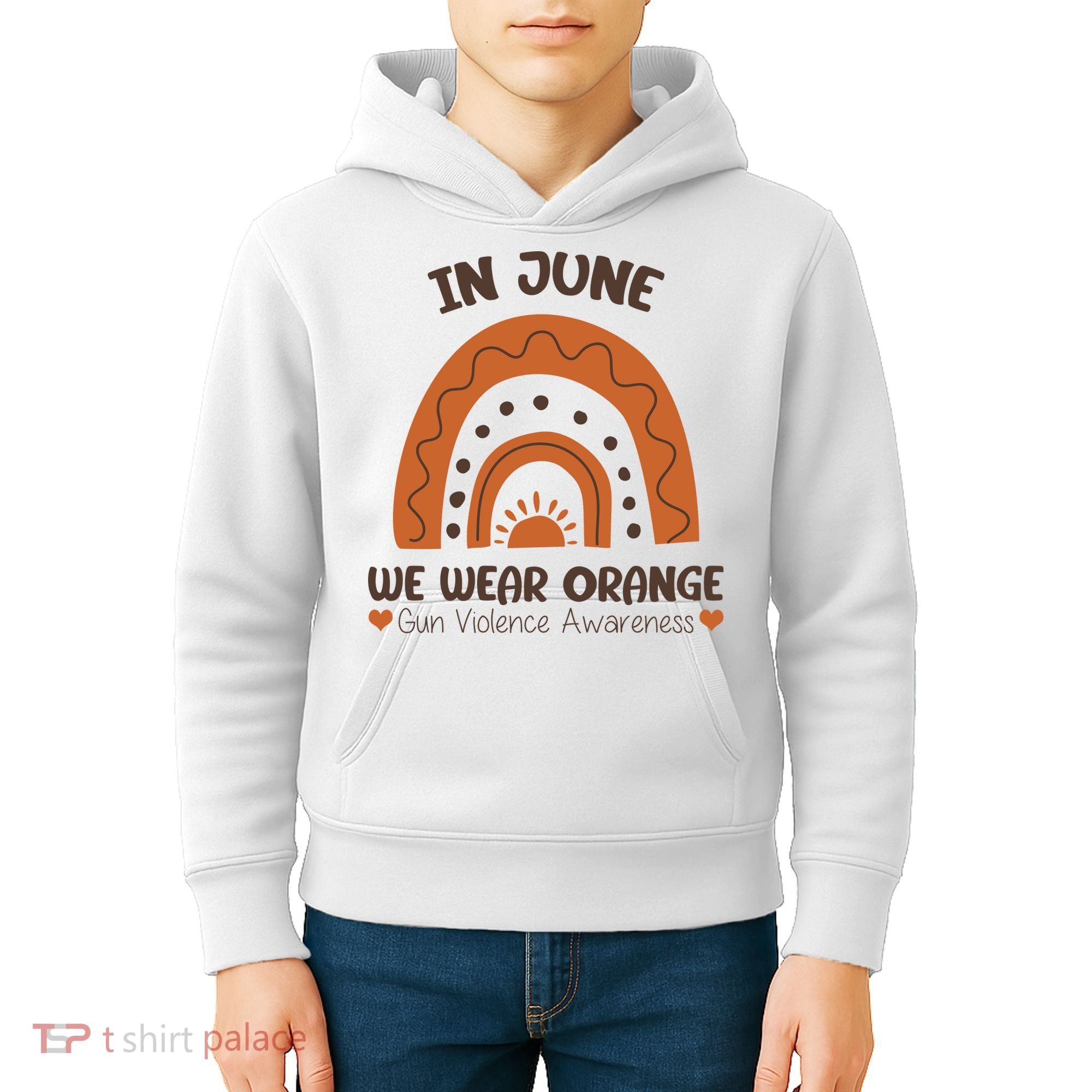 In June Wear Orange Gun Violence Awareness Kids Hoodie