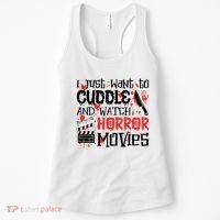 I Just Want To Cuddle And Watch Horror Movies Women's Tank Top thumb 0
