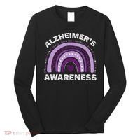 In June We Wear Purple Alzheimer Awareness Long Sleeve Shirt thumb 0