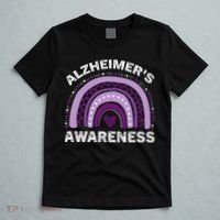 In June We Wear Purple Alzheimer Awareness T-Shirt thumb 5