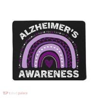 In June We Wear Purple Alzheimer Awareness Mousepad thumb 0