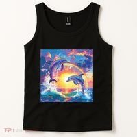 I Just Wanna Be Part Of Your Symphony Symphony Dolphin Meme Tank Top thumb 2