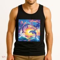 I Just Wanna Be Part Of Your Symphony Symphony Dolphin Meme Tank Top thumb 3