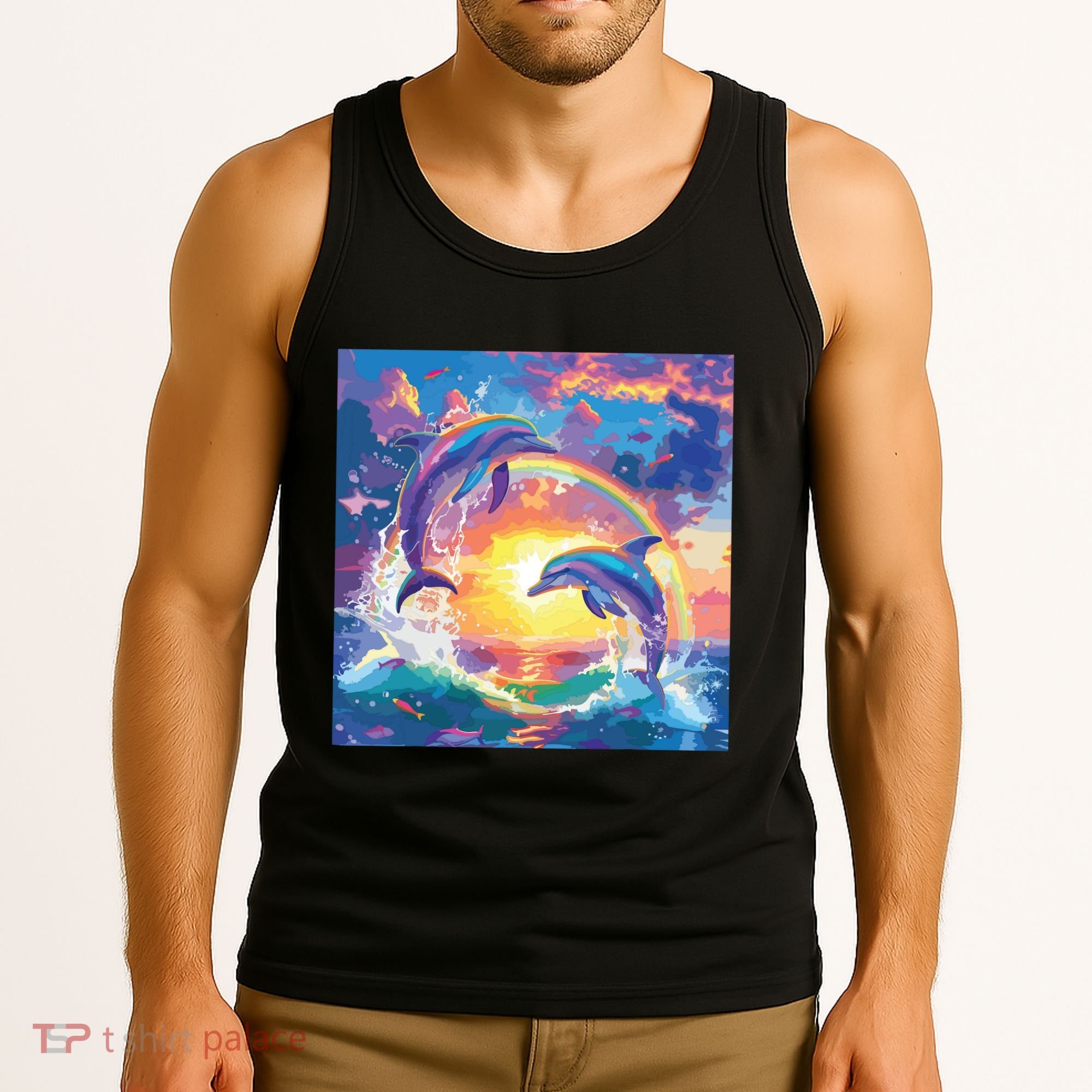 I Just Wanna Be Part Of Your Symphony Symphony Dolphin Meme Tank Top