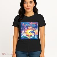 I Just Wanna Be Part Of Your Symphony Symphony Dolphin Meme Women's T-Shirt thumb 4