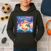 I Just Wanna Be Part Of Your Symphony Symphony Dolphin Meme Kids Hoodie thumb 2