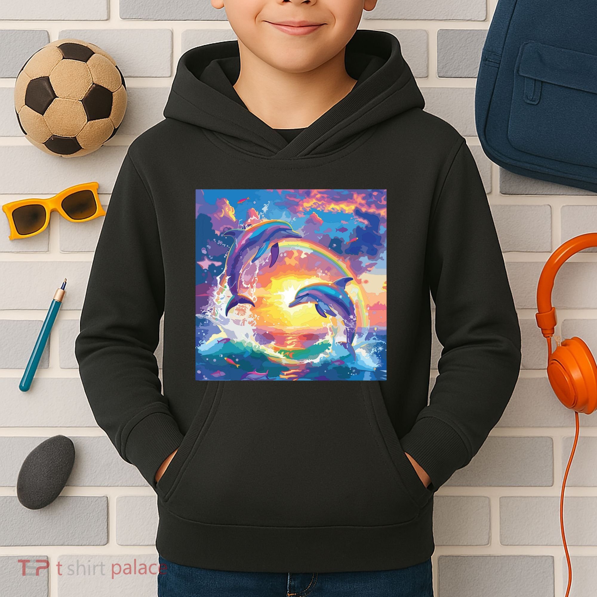 I Just Wanna Be Part Of Your Symphony Symphony Dolphin Meme Kids Hoodie