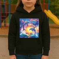 I Just Wanna Be Part Of Your Symphony Symphony Dolphin Meme Kids Hoodie thumb 3
