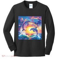 I Just Wanna Be Part Of Your Symphony Symphony Dolphin Meme Kids Long Sleeve Shirt thumb 0