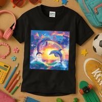 I Just Wanna Be Part Of Your Symphony Symphony Dolphin Meme Kids T-Shirt thumb 3