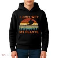 I Just Wet My Plants Gardening Kids Hoodie thumb 4