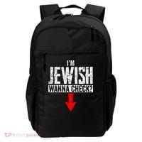 I'm Jewish Wanna Check Hebrew Hanukkah Passover Brit Milah Gift Backpack thumb 0