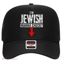I'm Jewish Wanna Check Hebrew Hanukkah Passover Brit Milah Gift Hat thumb 0
