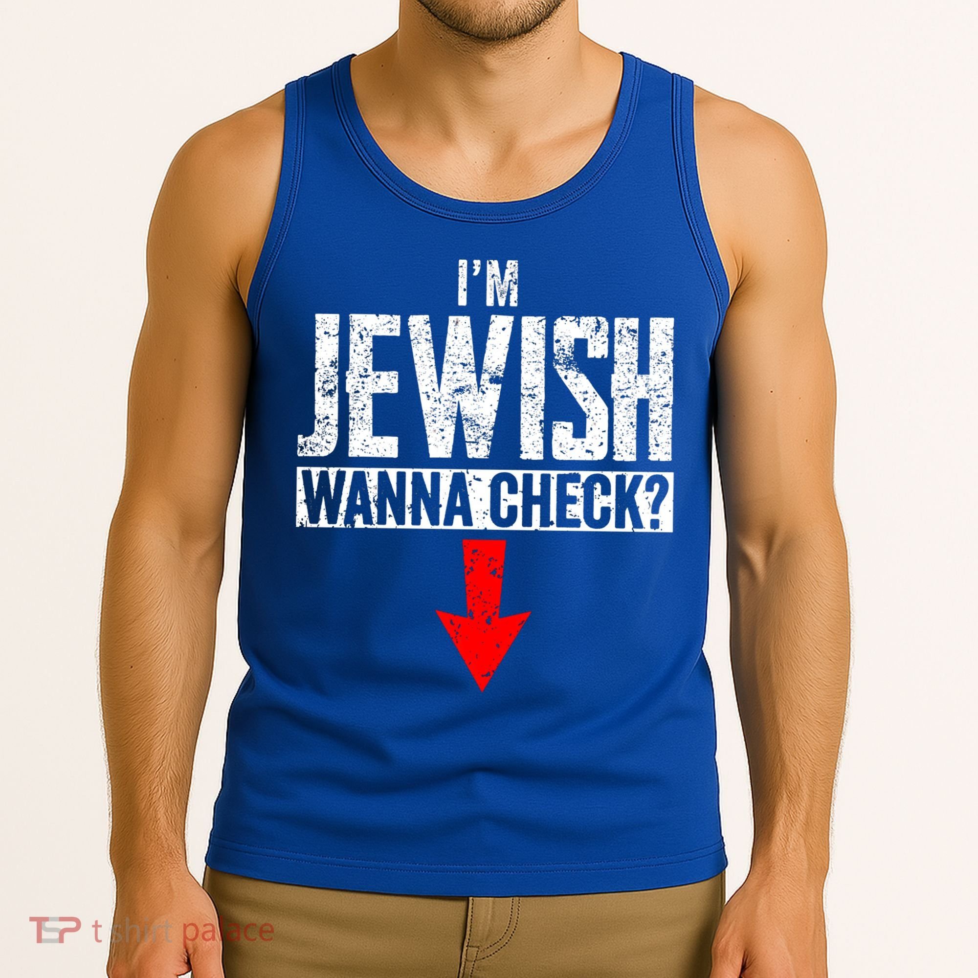 I'm Jewish Wanna Check Hebrew Hanukkah Passover Brit Milah Gift Tank Top
