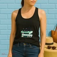 I Just Want To Read Books And Pet Cats Funny Reading Cat Women's Tank Top thumb 2