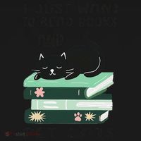 I Just Want To Read Books And Pet Cats Funny Reading Cat Women's Tank Top thumb 5