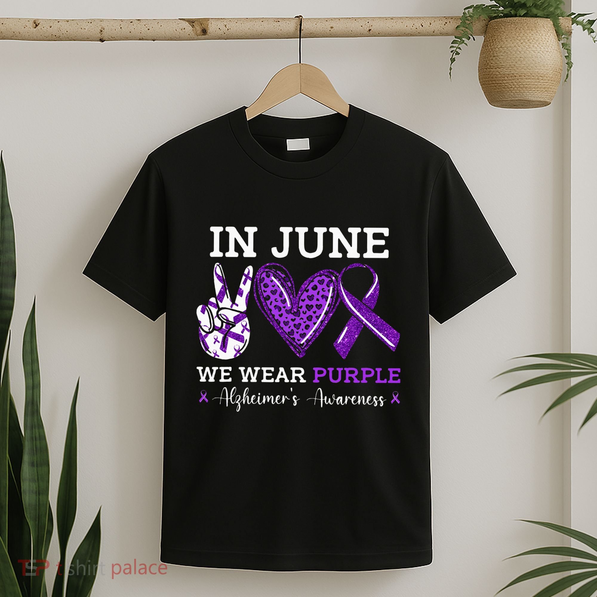 In June We Wear Purple Alzheimers Awareness T-Shirt
