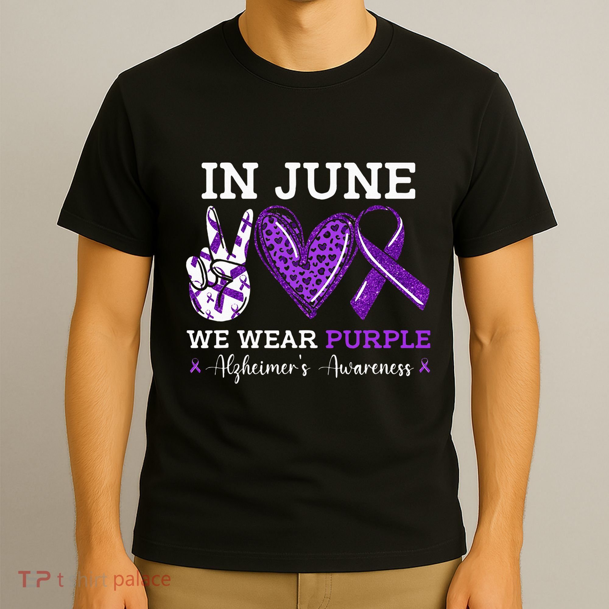 In June We Wear Purple Alzheimers Awareness T-Shirt