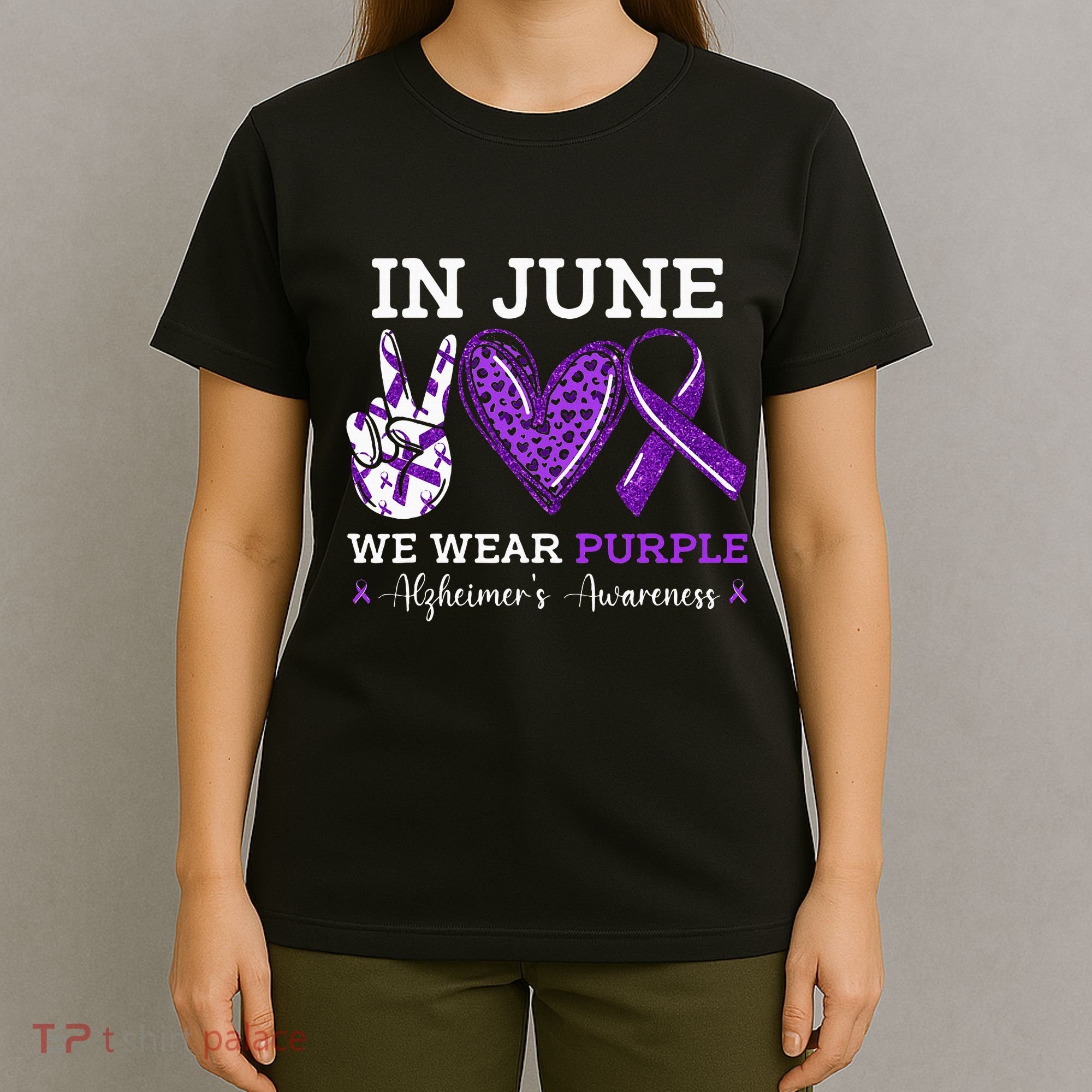 In June We Wear Purple Alzheimers Awareness T-Shirt
