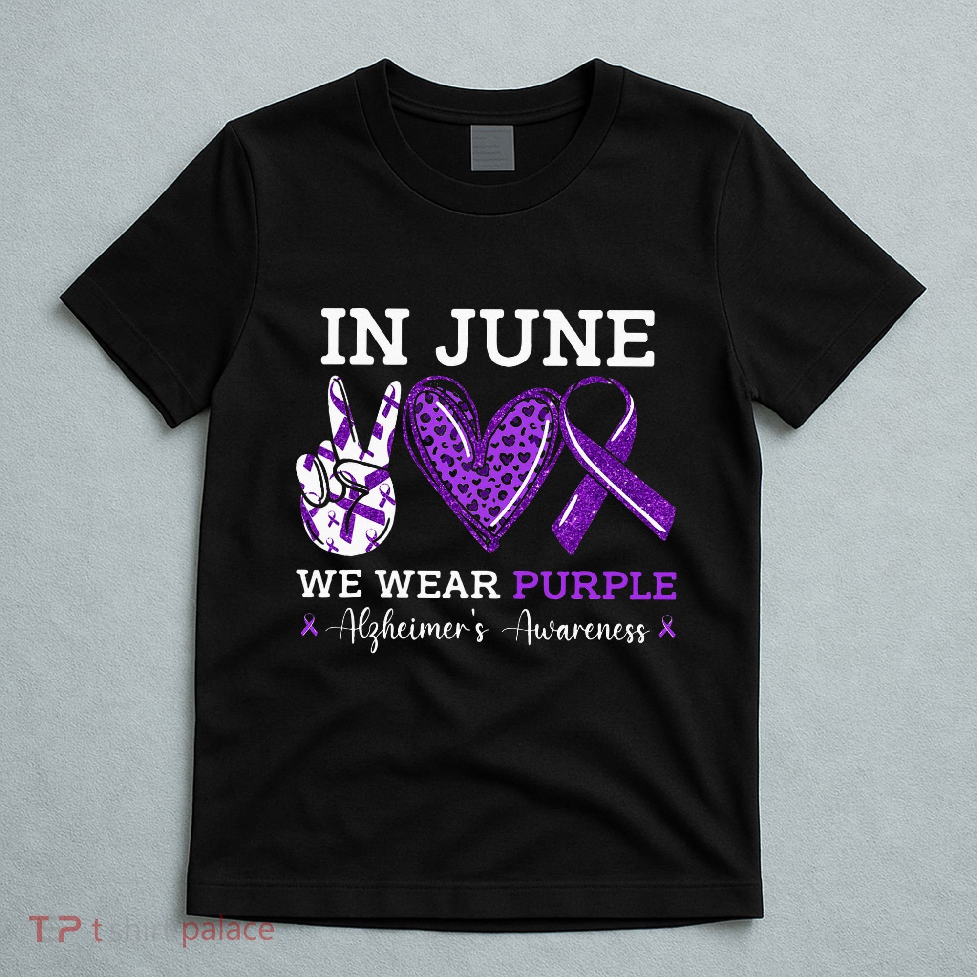 In June We Wear Purple Alzheimers Awareness T-Shirt
