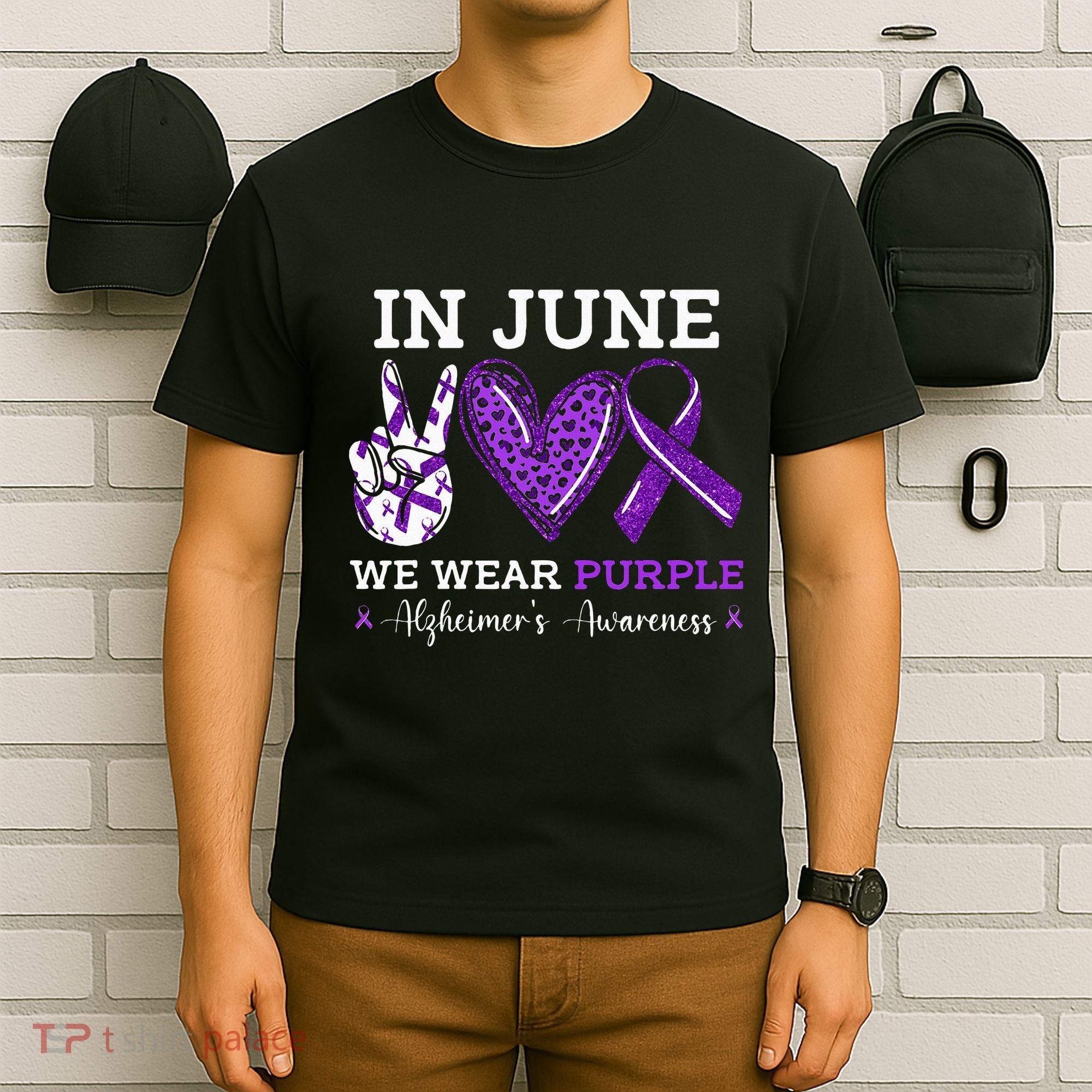 In June We Wear Purple Alzheimers Awareness T-Shirt