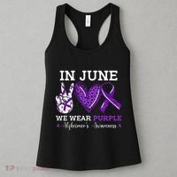 In June We Wear Purple Alzheimers Awareness Women's Tank Top thumb 3