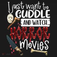 I Just Want To Cuddle And Watch Horror Movies Women's Tank Top thumb 5