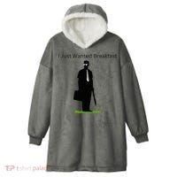 I Just Wanted Breakfast Hooded Wearable Blanket thumb 0