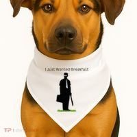 I Just Wanted Breakfast USA-Made Doggie Bandana thumb 1