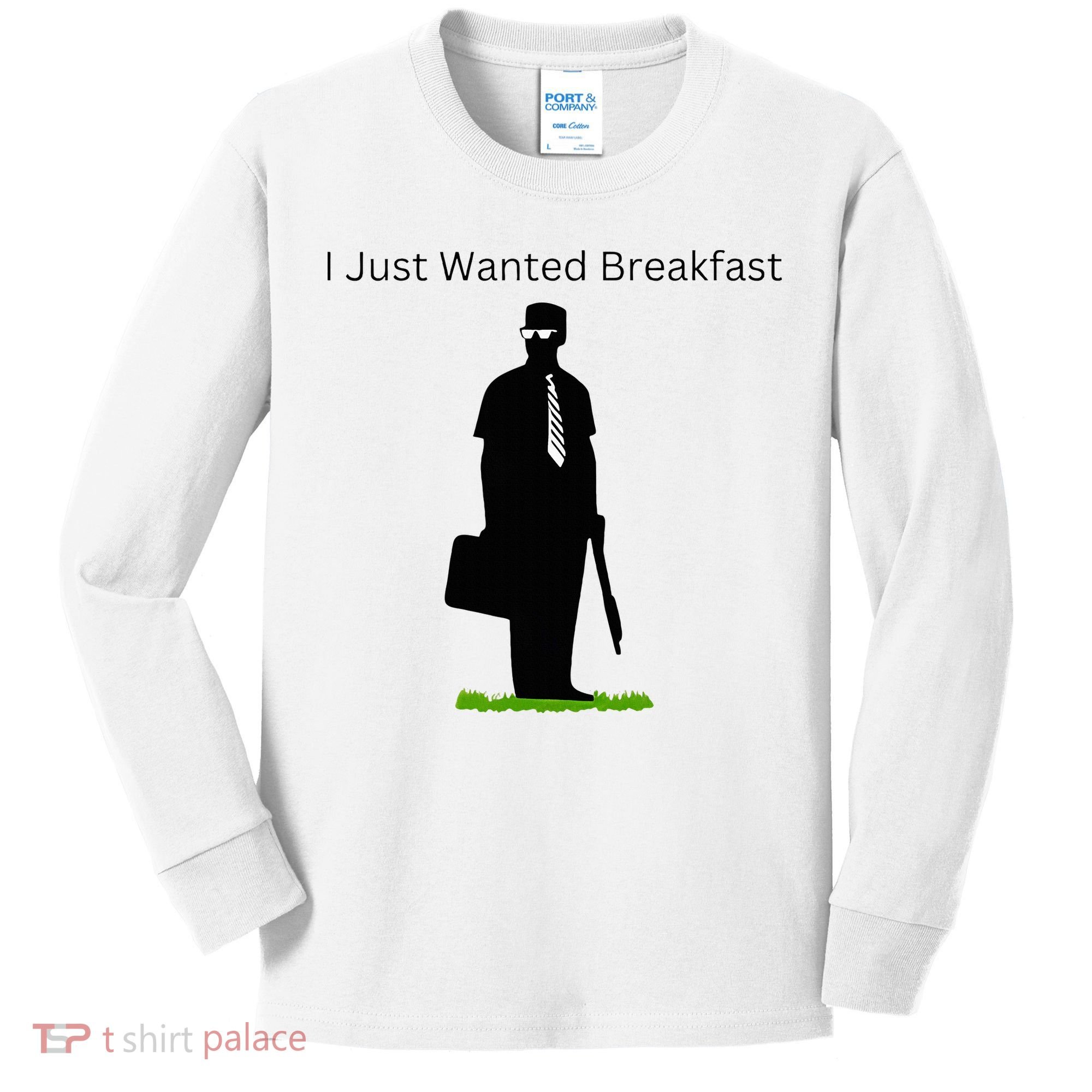 I Just Wanted Breakfast Kids Long Sleeve Shirt