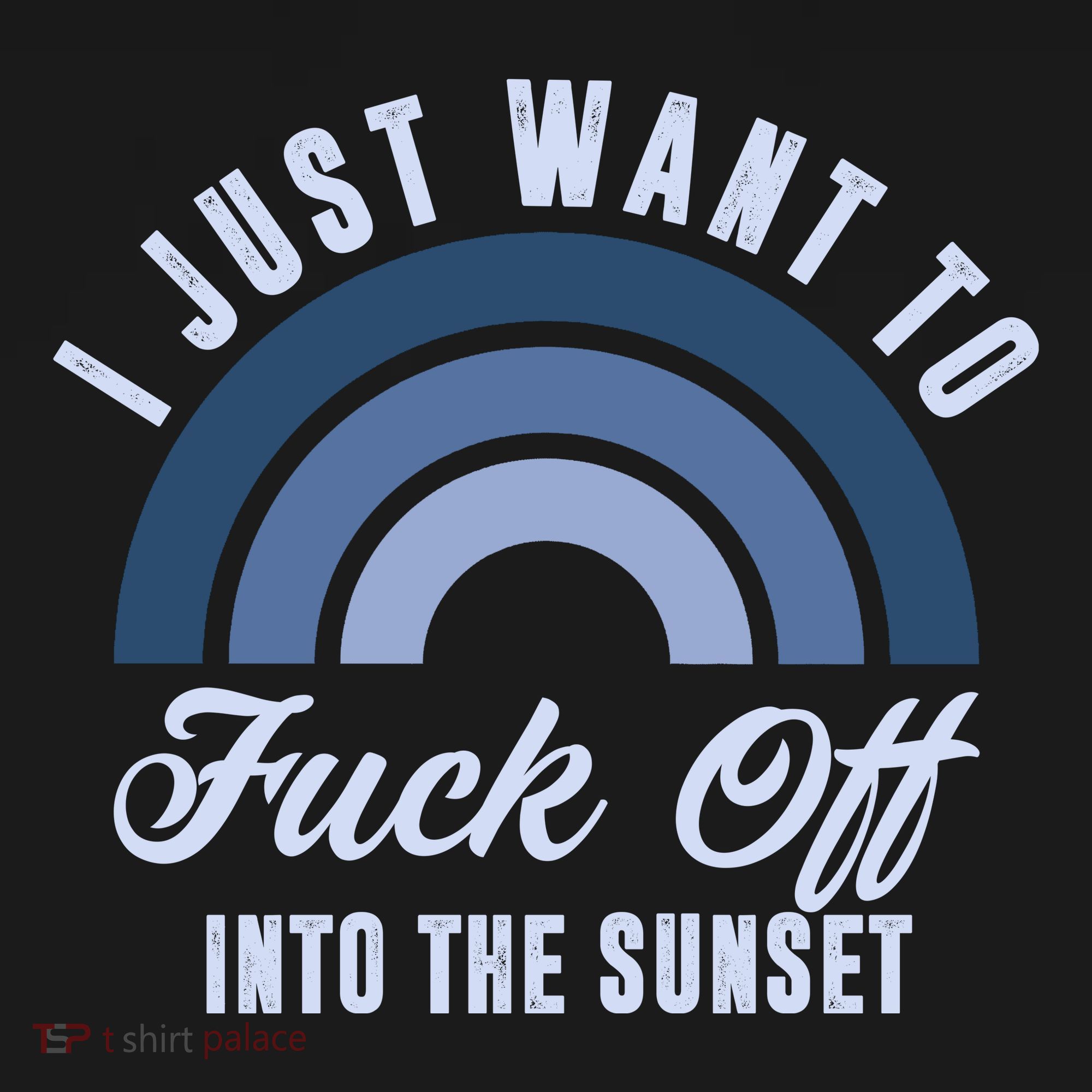 I Just Want To Fuck Off Into The Sunset Funny Coaster