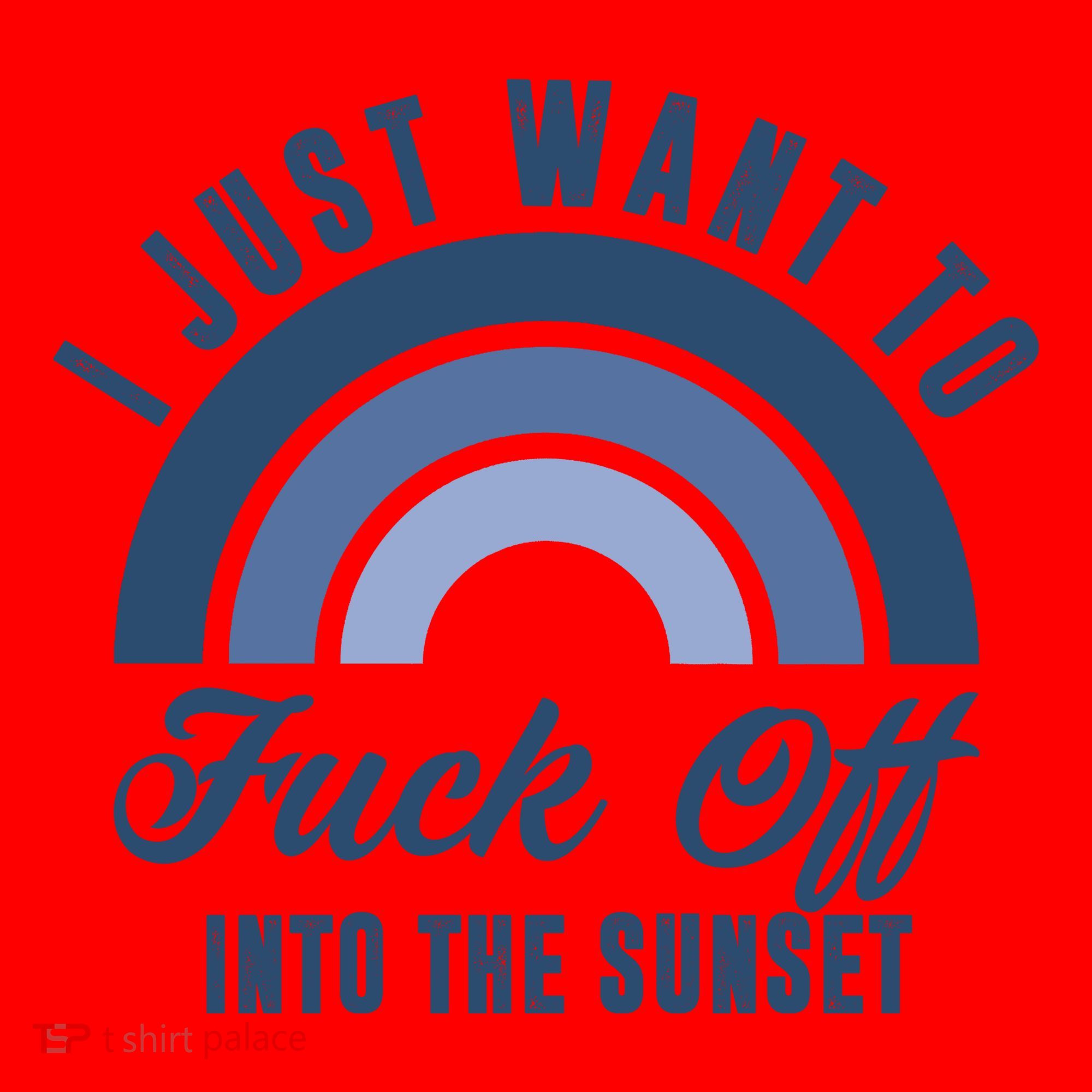 I Just Want To Fuck Off Into The Sunset Funny Santa Hat