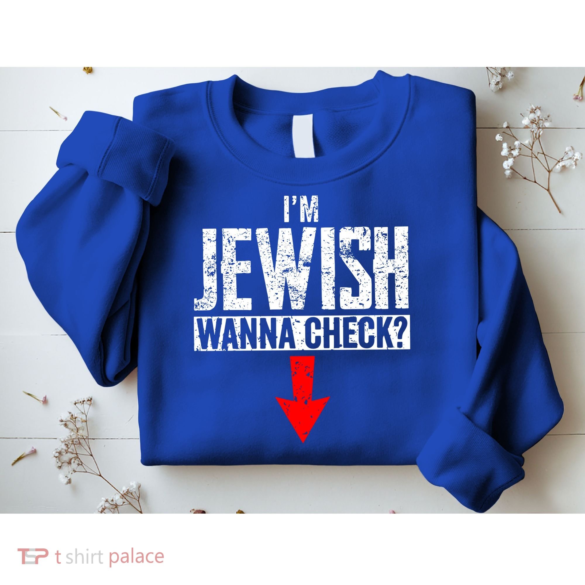 IM Jewish Wanna Check Hebrew Hanukkah Passover Brit Milah Sweatshirt
