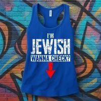 IM Jewish Wanna Check Hebrew Hanukkah Passover Brit Milah Women's Tank Top thumb 3