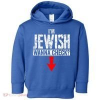 IM Jewish Wanna Check Hebrew Hanukkah Passover Brit Milah Toddler Hoodie thumb 0
