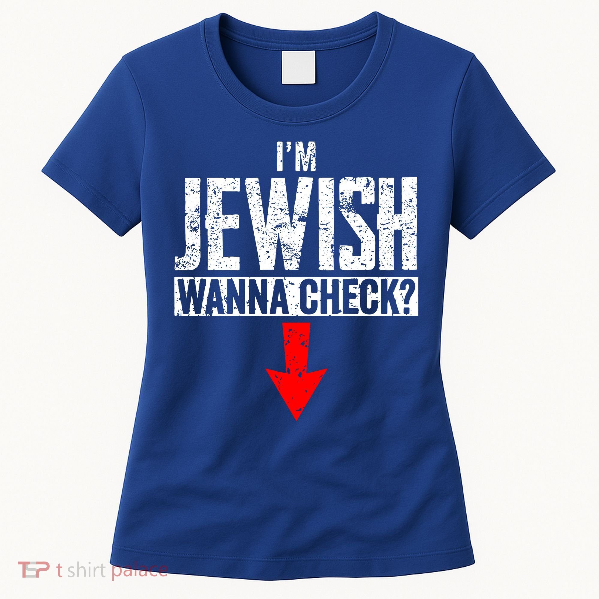 IM Jewish Wanna Check Hebrew Hanukkah Passover Brit Milah Women's T-Shirt