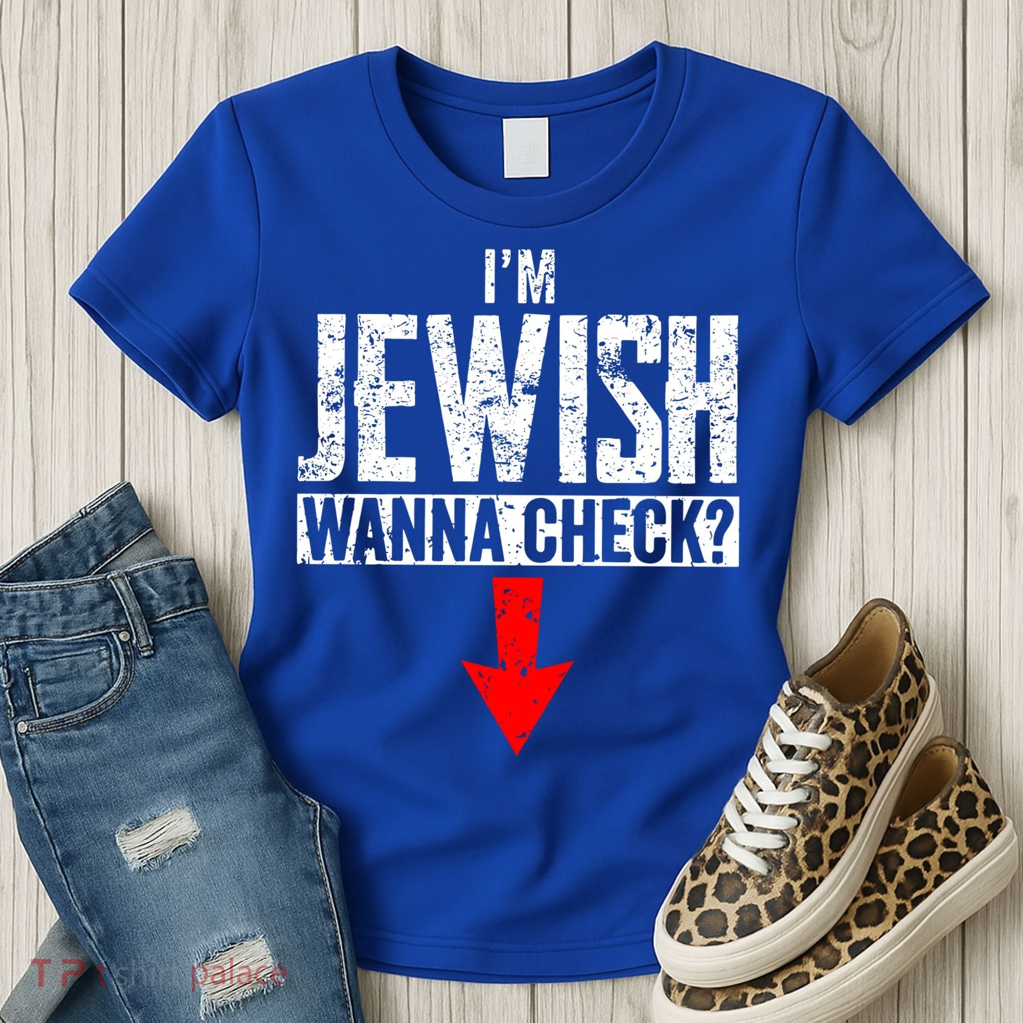 IM Jewish Wanna Check Hebrew Hanukkah Passover Brit Milah Women's T-Shirt